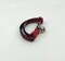 Holiday Cat Collar With Flower Or Bow Tie Red And Black Plaid, Breakaway Cat Collar Sizes S Kitten, Medium, Large product 3